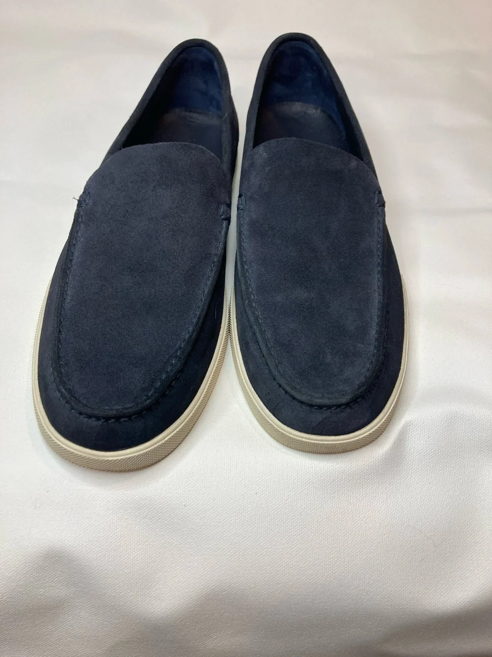 Vince Suede Slip-On Loafers in Navy